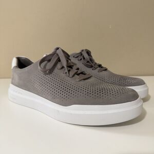 Cole Haan Grand Series Gray Leather Sneakers Mens 9 Suede Lace Up Low Top
